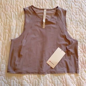 LuLulemon Sculpt Tank Cropped in Violet Verbena